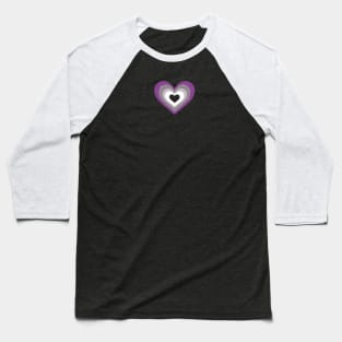 Asexual Ace Flag Heart Baseball T-Shirt